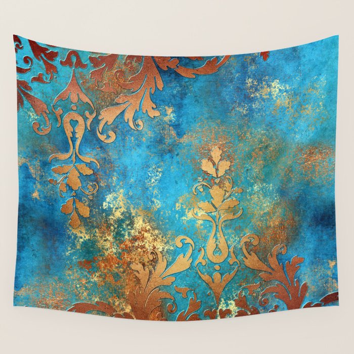 Ornament Rust Texture 02 Wall Tapestry Gallery Image 4