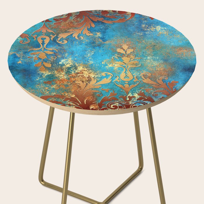 Ornament Rust Texture 02 Side Table Gallery Image 2