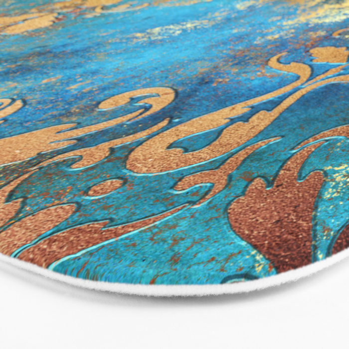 Ornament Rust Texture 02 Bath Mat Gallery Image 3
