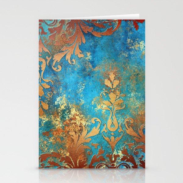 Ornament Rust Texture 02 Stationery Card Gallery Image 1