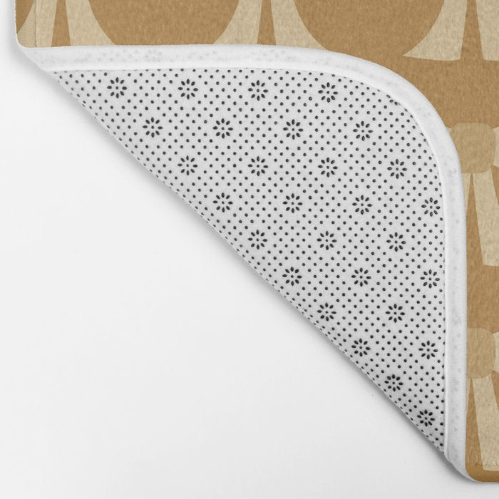 Vintage Bows XIII Orange Bath Mat Gallery Image 2
