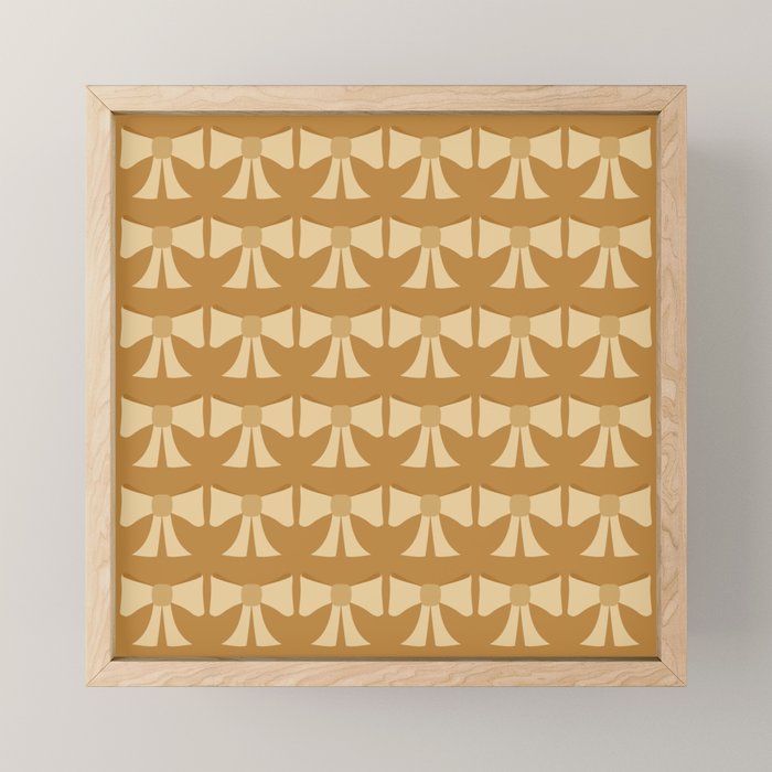 Vintage Bows XIII Orange Mini Art Print Gallery Image 1