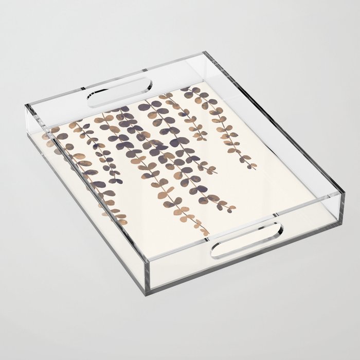 Eucalyptus Watercolor Acrylic Tray Gallery Image 1