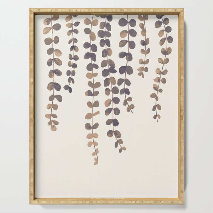 Eucalyptus Watercolor Serving Tray Gallery Image 1