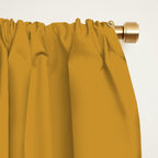 Fish Stripe 6 Minimalist Midcentury Modern Fish Pattern in White, Navy Blue, and Dark Mustard  Window Curtain Gallery Image 2