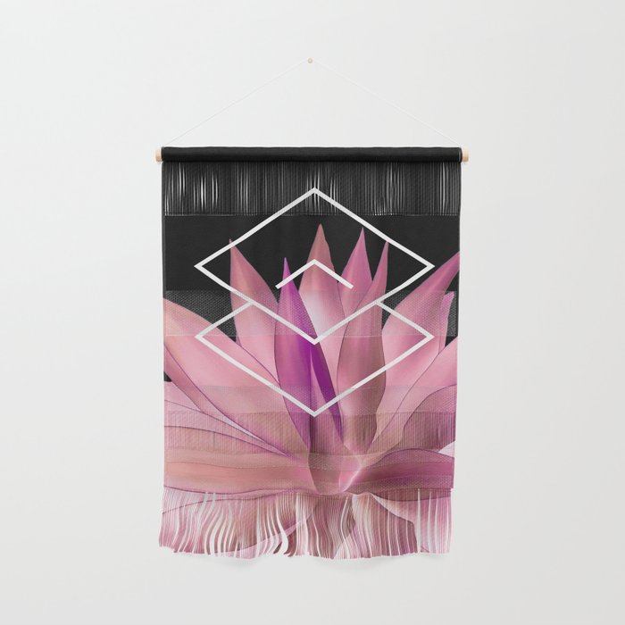 Agave geometrics III - pink Wall Hanging Gallery Image 1