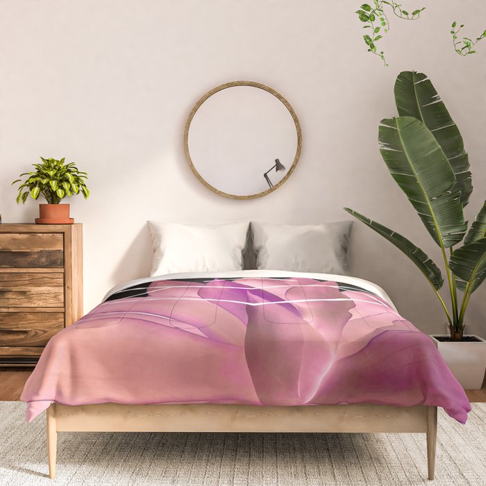 Agave geometrics III - pink Comforter Gallery Image 3
