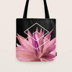Agave geometrics III - pink Tote Bag Gallery Image 1