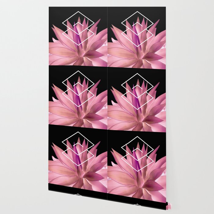 Agave geometrics III - pink Wallpaper Gallery Image 2