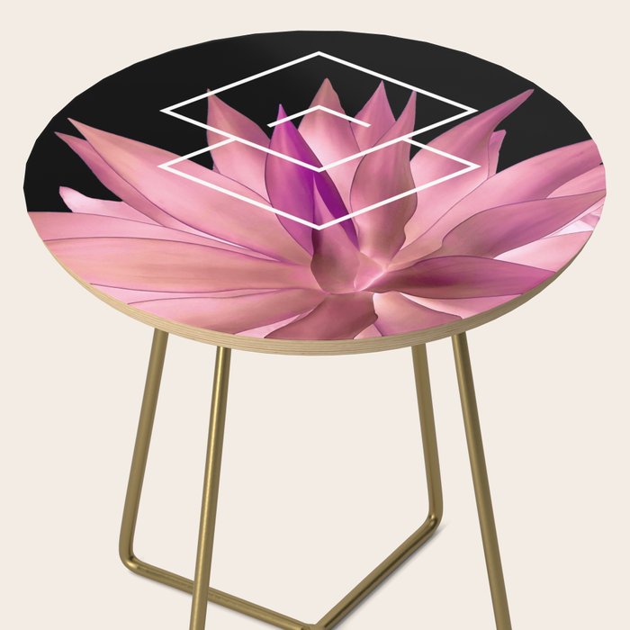 Agave geometrics III - pink Side Table Gallery Image 2