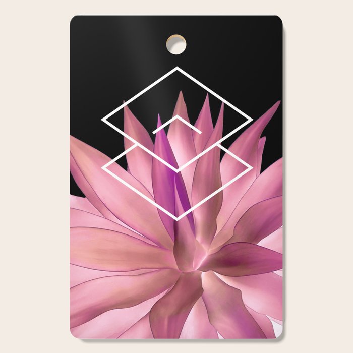 Agave geometrics III - pink Cutting Board Gallery Image 1