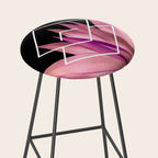 Agave geometrics III - pink Stool Gallery Image 2