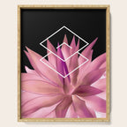 Agave geometrics III - pink Serving Tray Gallery Image 1