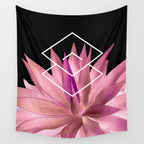Agave geometrics III - pink Wall Tapestry Gallery Image 4