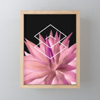 Agave geometrics III - pink Mini Art Print Gallery Image 1
