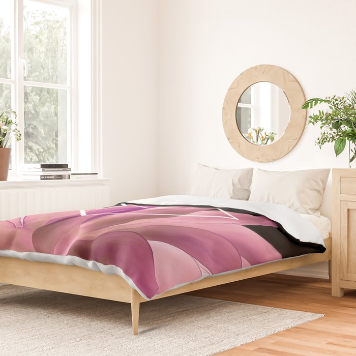 Agave geometrics III - pink Duvet Cover Gallery Image 2