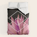 Agave geometrics III - pink Comforter Gallery Image 6