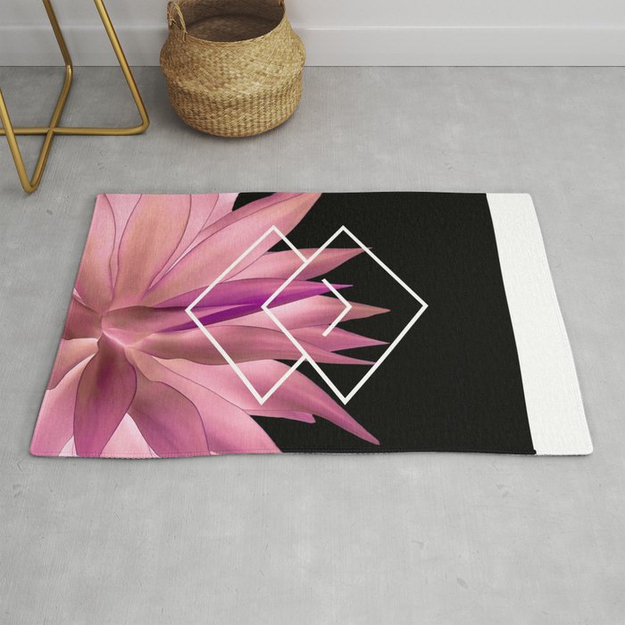 Agave geometrics III - pink Rug Gallery Image 1