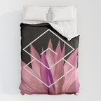 Agave geometrics III - pink Duvet Cover Gallery Image 6