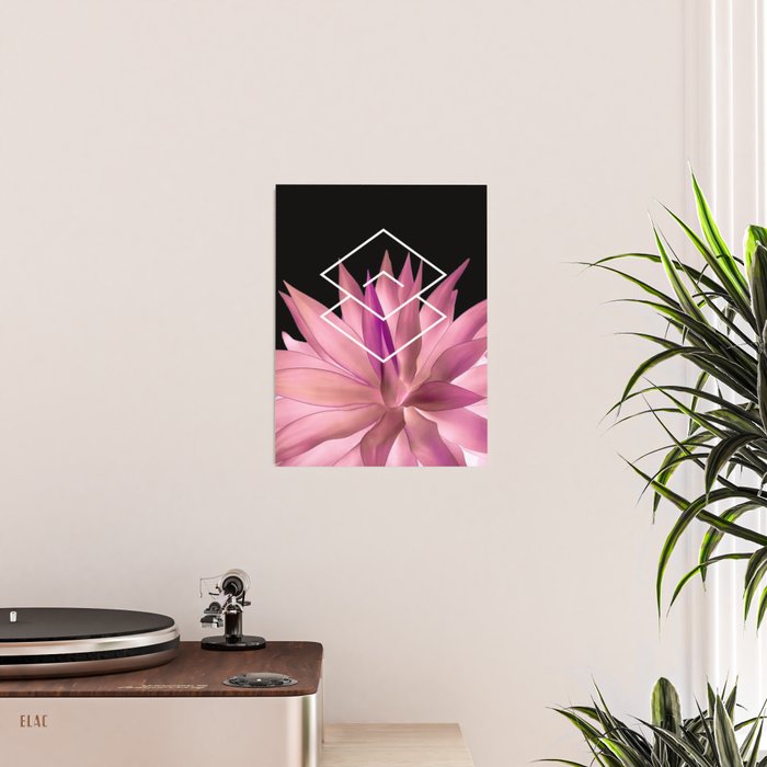 Agave geometrics III - pink Poster Gallery Image 2
