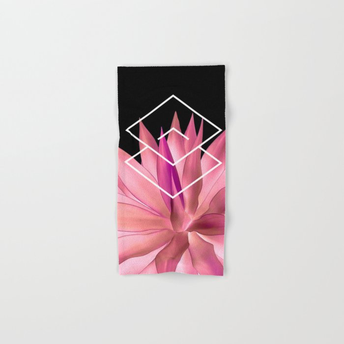 Agave geometrics III - pink Bath Towel Gallery Image 1