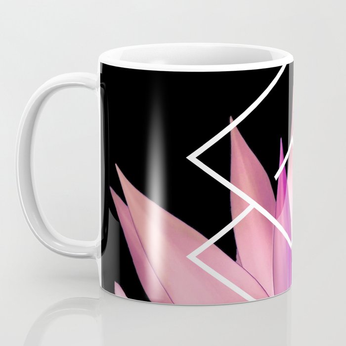 Agave geometrics III - pink Coffee Mug Gallery Image 3