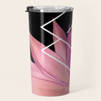 Agave geometrics III - pink Travel Mug Gallery Image 3
