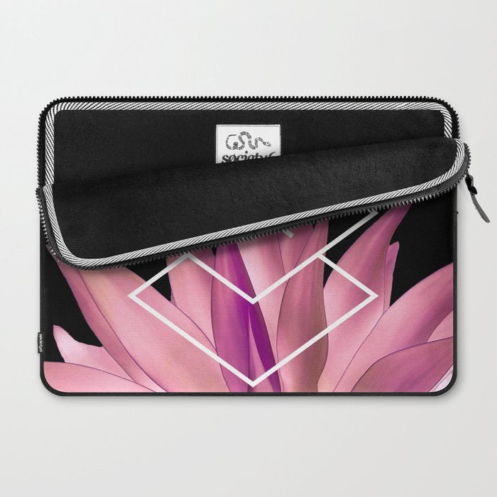 Agave geometrics III - pink Laptop Sleeve Gallery Image 2