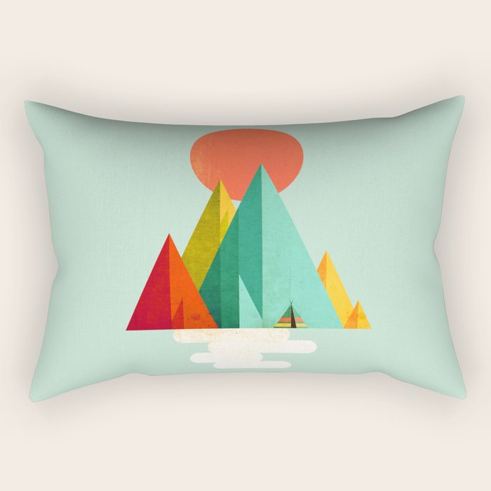 Little Geometric Tipi Rectangular Pillow Gallery Image 2