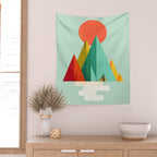 Little Geometric Tipi Wall Tapestry Gallery Image 2