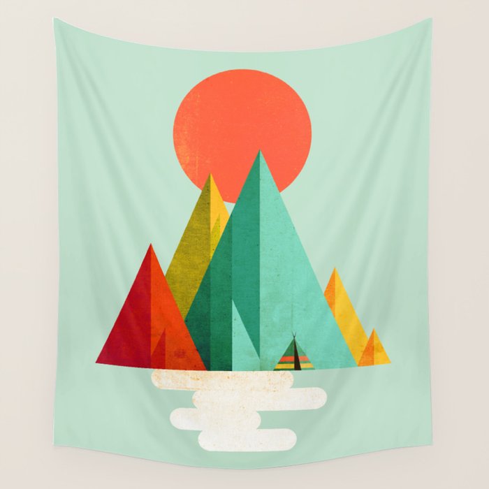 Little Geometric Tipi Wall Tapestry Gallery Image 4