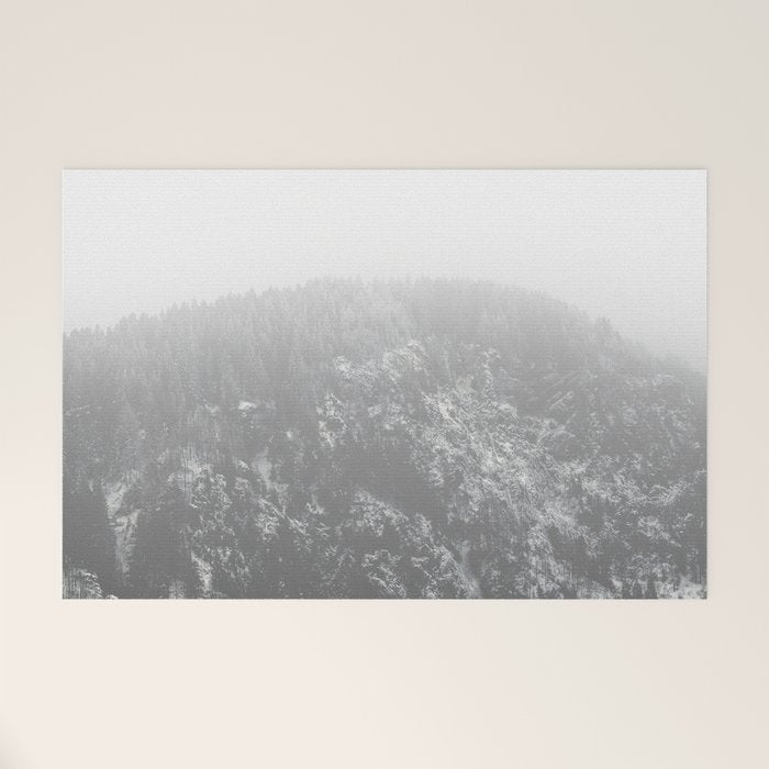And So The Adventure Begins - Snowy Mountain Welcome Mat Gallery Image 1