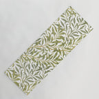 William Morris Willow Bough Green & White 1887 Yoga Mat Gallery Image 1