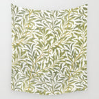 William Morris Willow Bough Green & White 1887 Wall Tapestry Gallery Image 4