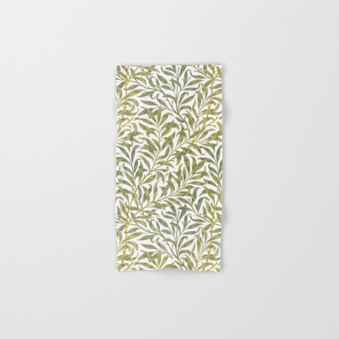 William Morris Willow Bough Green & White 1887 Bath Towel Gallery Image 1