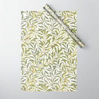 William Morris Willow Bough Green & White 1887 Wrapping Paper Gallery Image 1