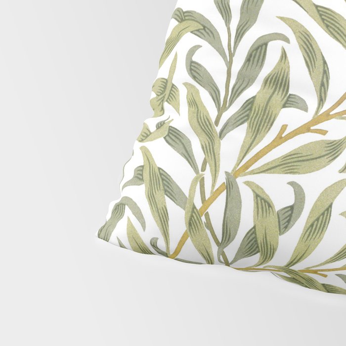 William Morris Willow Bough Green & White 1887 Pillow Sham Gallery Image 4