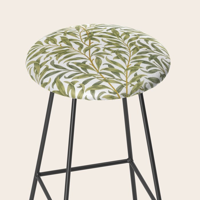 William Morris Willow Bough Green & White 1887 Stool Gallery Image 2