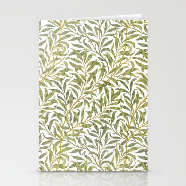 William Morris Willow Bough Green & White 1887 Stationery Card Gallery Image 2