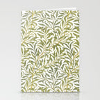 William Morris Willow Bough Green & White 1887 Stationery Card Gallery Image 2