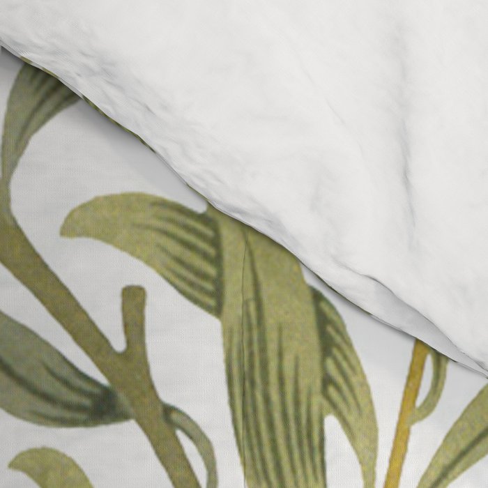 William Morris Willow Bough Green & White 1887 Comforter Gallery Image 4