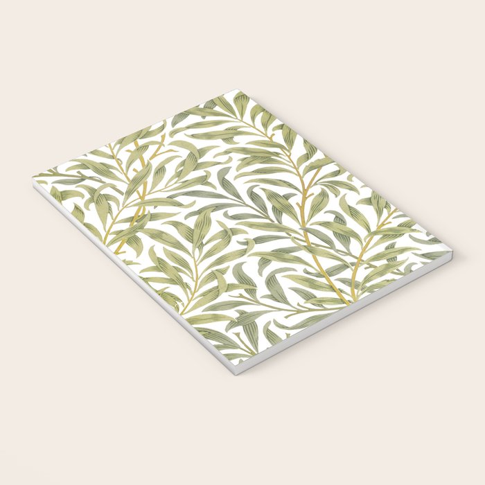 William Morris Willow Bough Green & White 1887 Notebook Gallery Image 3