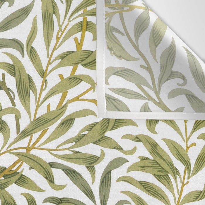 William Morris Willow Bough Green & White 1887 Wall Tapestry Gallery Image 3