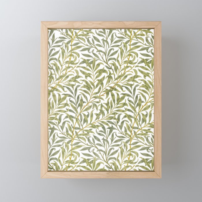 William Morris Willow Bough Green & White 1887 Mini Art Print Gallery Image 1