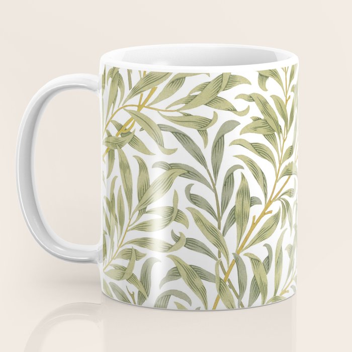 William Morris Willow Bough Green & White 1887 Coffee Mug Gallery Image 3