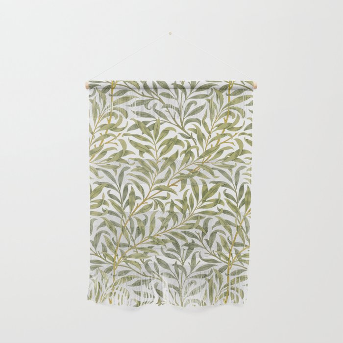 William Morris Willow Bough Green & White 1887 Wall Hanging Gallery Image 1