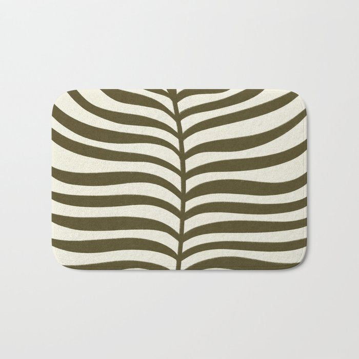 One Hundred-Leaved Plant #17 Bath Mat Gallery Image 1