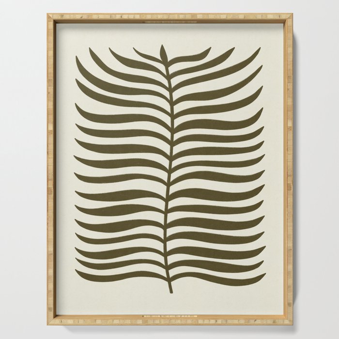 One Hundred-Leaved Plant #17 Serving Tray Gallery Image 1