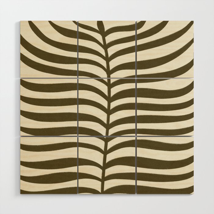 One Hundred-Leaved Plant #17 Wood Wall Art Gallery Image 1