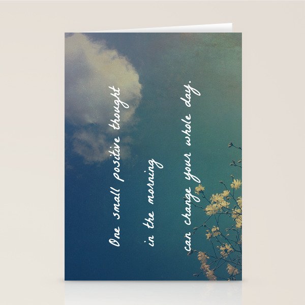 One Small Positive Thought in the Morning Stationery Card Gallery Image 2